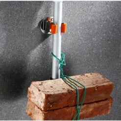 BARES 2 Pièces Auto-adhésif 3 M Vadrouille Multifonction En Acier Inoxydable Et Support De Balai Pour Vadrouille / Balai / Outil De Jardin Etc. -Manche et accessoires pour manche d'outils de jardin Soldes Magasin 26494044 3