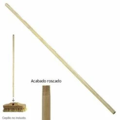 WOLFPACK Manche Balai Métal Bois 1150x22 Mm Fileté -Manche et accessoires pour manche d'outils de jardin Soldes Magasin 34066070 3