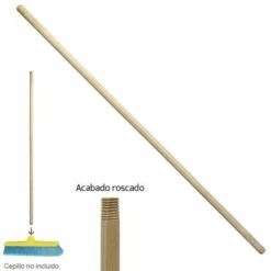 WOLFPACK Brosse Balayeuse à Manche En Bois 1200x28 Mm. -Manche et accessoires pour manche d'outils de jardin Soldes Magasin 34068435 3