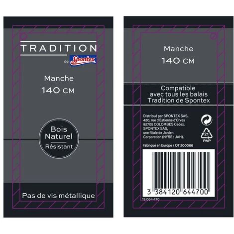 TRADITION BY SPONTEX Manche à Balai Bois TRADITION De SPONTEX 5 TRADITION BY SPONTEX Manche à Balai Bois TRADITION De SPONTEX – Image 3