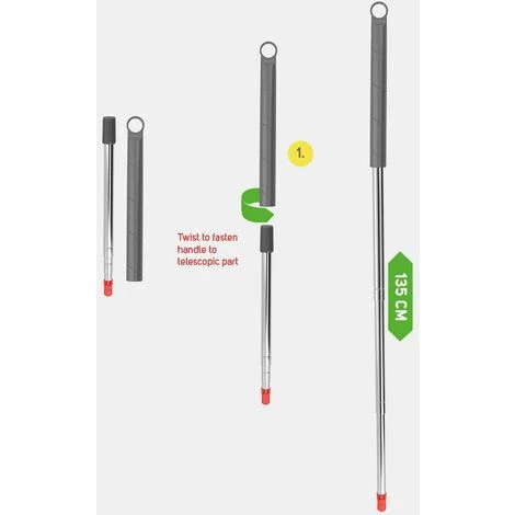 Manche Télescopique Compact, 135 Cm Nordic Stream 4 Manche Télescopique Compact, 135 Cm Nordic Stream – Image 2