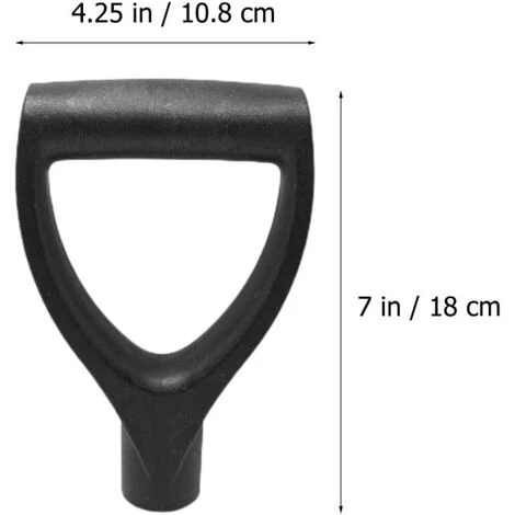 Manche De Pelle à Neige Râteau à Creuser Fourche à Neige Accessoires De Jardin Poignée De Manche D'outil De Jardin 2 Pièces Irisfr ( Noir) 4 Manche De Pelle à Neige Râteau à Creuser Fourche à Neige Accessoires De Jardin Poignée De Manche D'outil De Jardin 2 Pièces Irisfr ( Noir) – Image 2