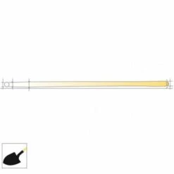 JACQUENETMALIN Manche De Pelle Bois Dur 1.1m D40 Jacquenet Malin