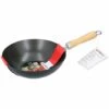 JARDIBRICODECO Wok 25cm Manche En Bois -Manche et accessoires pour manche d'outils de jardin Soldes Magasin 55318529 1