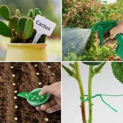 GALOZZOIT Outils De Jardinage 12 Pièces, Outils De Jardinage En Alliage D'aluminium Avec Sac De Rangement Gants Antidérapants De Jardinage -Manche et accessoires pour manche d'outils de jardin Soldes Magasin 58846809 5