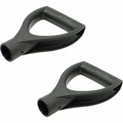FLYME Remplacement D Poignée Plastique Pour Jardin Plastique Poignée En D Pour Pelles Poignée En Forme De D De Pelle à Neige Pelle De Rechange à Neige Pour Accessoires De Bêche Fourche 30 Mm Noir 2 Pièces