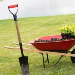 FLYME 2 Pièces En Forme De D En Plastique Pelle à Neige Poignée Fourche Poignée De Remplacement Creuser Râteau Outils Accessoires De Jardin -Manche et accessoires pour manche d'outils de jardin Soldes Magasin 60177371 4