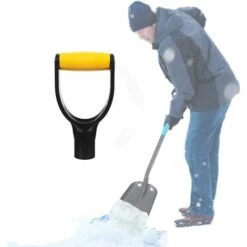FLYME Forme De D En Plastique Poignée De Pelle Outils De Jardin à Manche De Pelle à Neige Poignée Préhension Pelle Poignée Rechange En Forme De D Poignée En D De Rechange Plastique Manche Pelle Jardin -Manche et accessoires pour manche d'outils de jardin Soldes Magasin 60177397 5