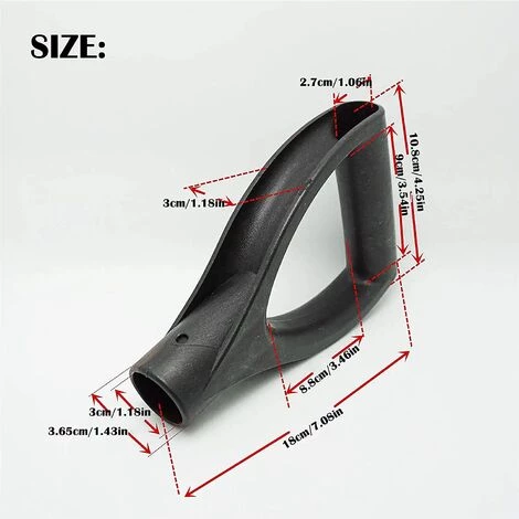 FLYME Remplacement D Poignée Plastique Pour Jardin Plastique Poignée En D Pour Pelles Poignée En Forme De D De Pelle à Neige Pelle De Rechange à Neige Pour Accessoires De Bêche Fourche 30 Mm Noir 2 Pièces 4 FLYME Remplacement D Poignée Plastique Pour Jardin Plastique Poignée En D Pour Pelles Poignée En Forme De D De Pelle à Neige Pelle De Rechange à Neige Pour Accessoires De Bêche Fourche 30 Mm Noir 2 Pièces – Image 2